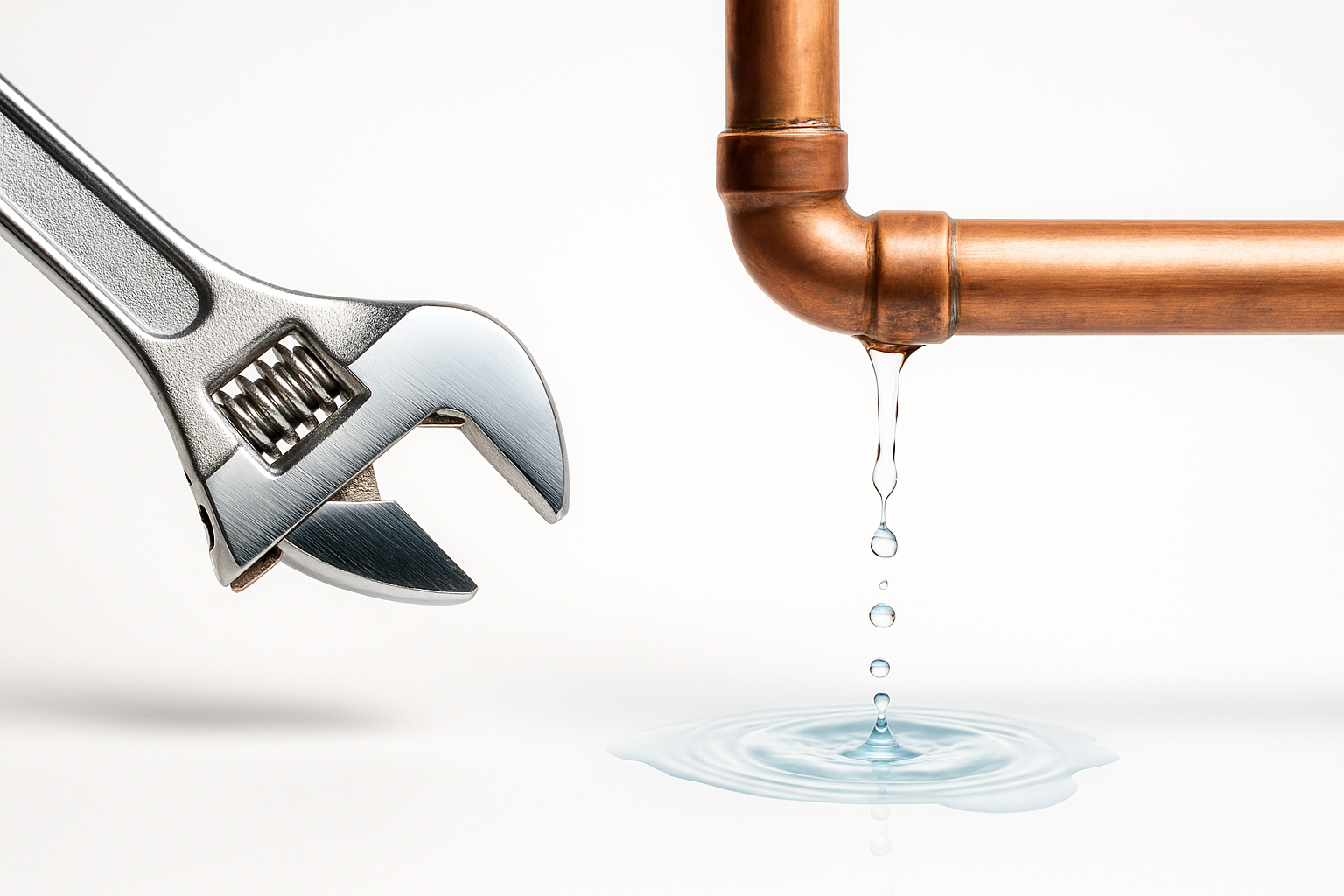 Détection de fuite d'eau sur une canalisation en cuivre